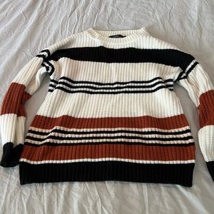 Striped Scoopneck Sweater